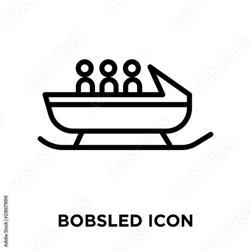 bobsled icon on white background. Modern icons vector illustration. Trendy bobsled icons
