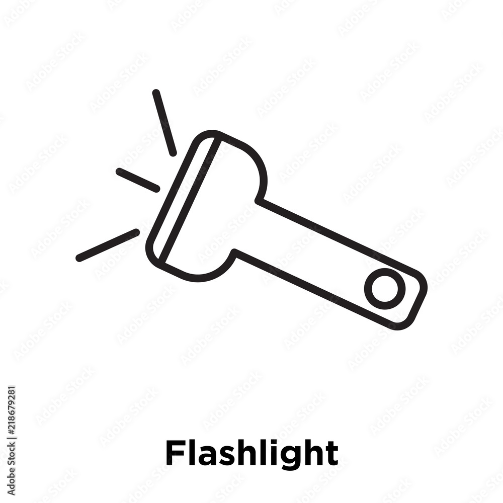 flashlight icon isolated on white background. Simple and editable flashlight icons. Modern icon vector illustration. flashlight icon isolated on white background. Simple and editable flashlight icons. Modern icon vector illustration.