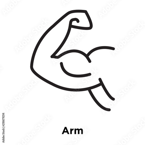 arm icons isolated on white background. Modern and editable arm icon. Simple icon vector illustration.