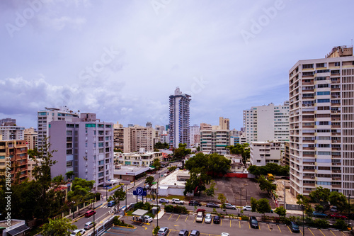 Colorful Skyline of San Juan Puerto Rico