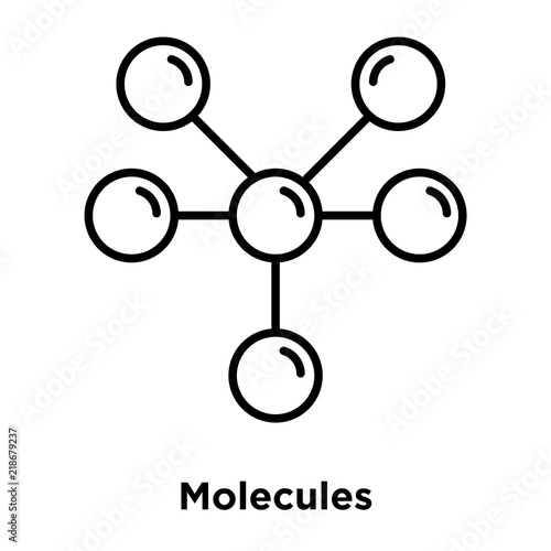 molecules icon isolated on white background. Simple and editable molecules icons. Modern icon vector illustration.