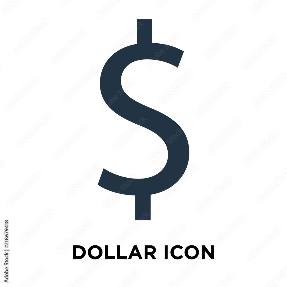Dollar symbol icon vector isolated on white background, Dollar symbol sign Dollar symbol icon vector isolated on white background, Dollar symbol sign