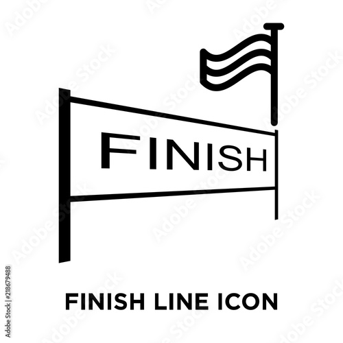 finish icon on white background. Modern icons vector illustration. Trendy finish icons