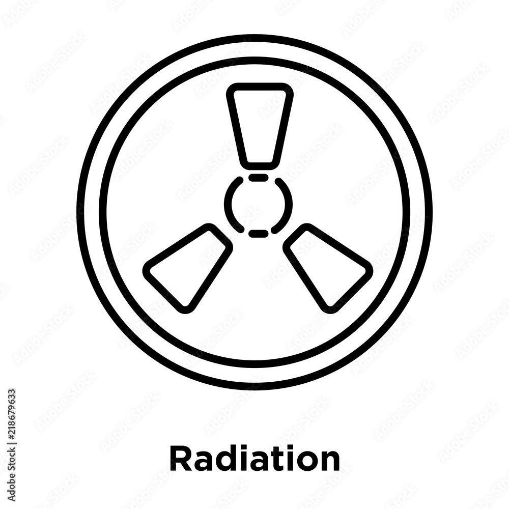 radiation icon isolated on white background. Simple and editable radiation icons. Modern icon vector illustration. radiation icon isolated on white background. Simple and editable radiation icons. Modern icon vector illustration.