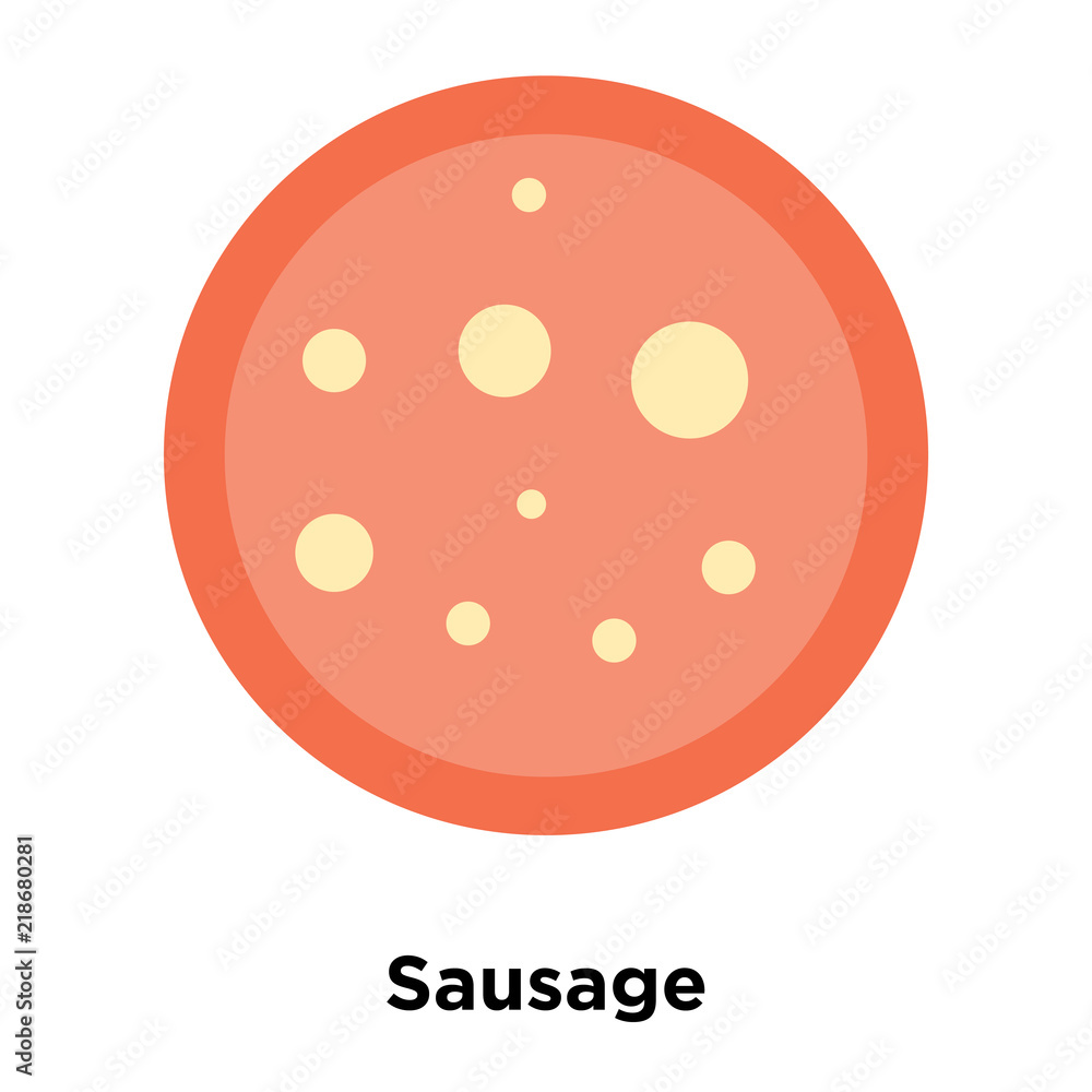 Sausage icon vector isolated on white background, Sausage sign Sausage icon vector isolated on white background, Sausage sign