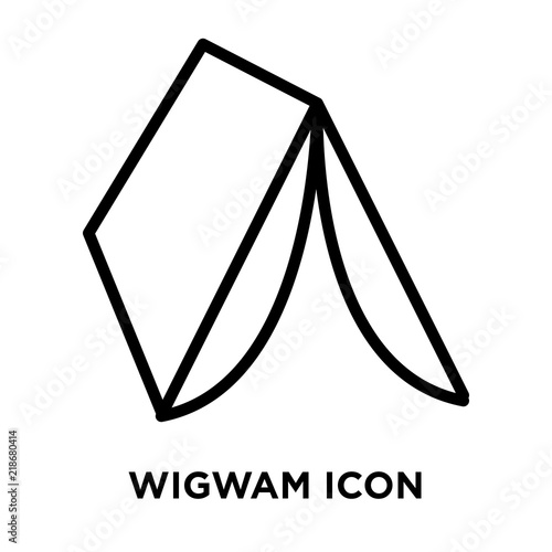 wigwam icons isolated on white background. Modern and editable wigwam icon. Simple icon vector illustration.