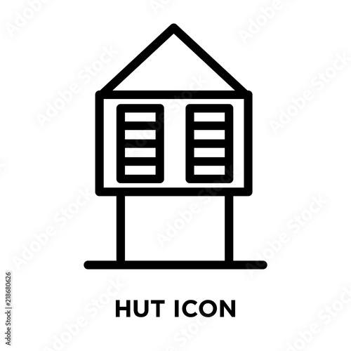 hut icons isolated on white background. Modern and editable hut icon. Simple icon vector illustration.
