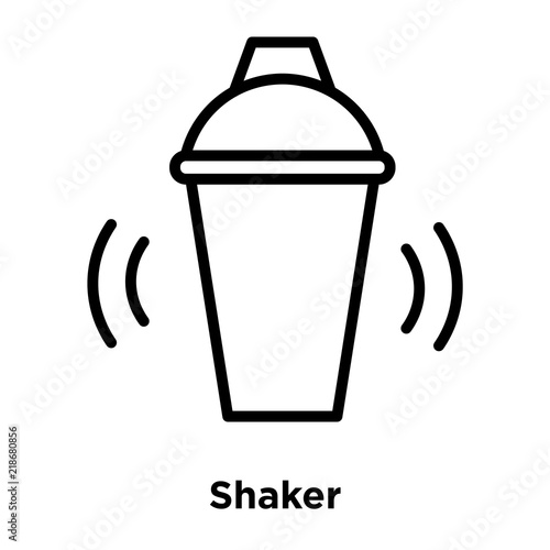 shaker icon isolated on white background. Modern and editable shaker icon. Simple icons vector illustration.