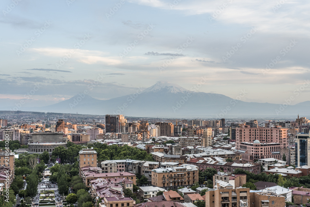 Fototapeta premium Ararat over Yerevan