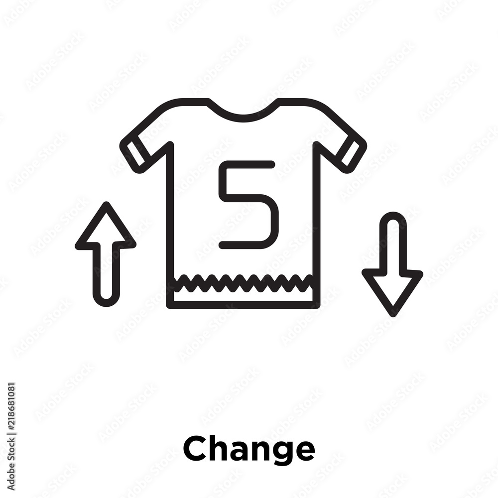 change icon isolated on white background. Simple and editable change icons. Modern icon vector illustration. change icon isolated on white background. Simple and editable change icons. Modern icon vector illustration.