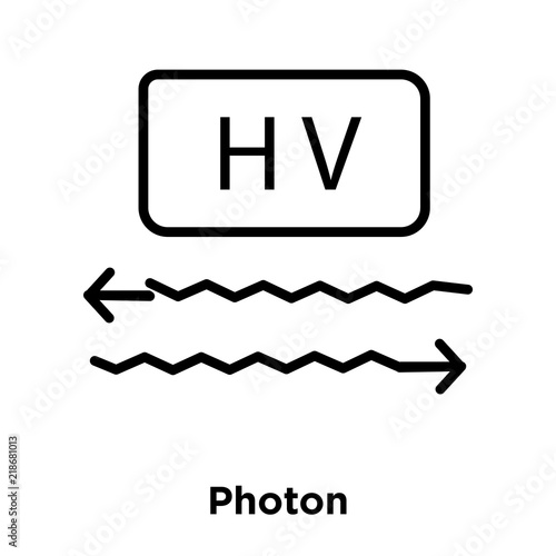 photon icon isolated on white background. Simple and editable photon icons. Modern icon vector illustration.