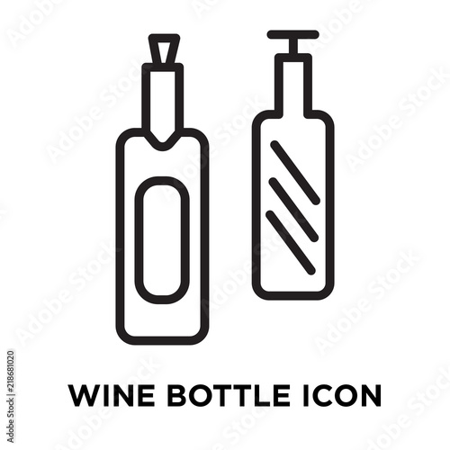 wine bottle icon on white background. Modern icons vector illustration. Trendy wine bottle icons