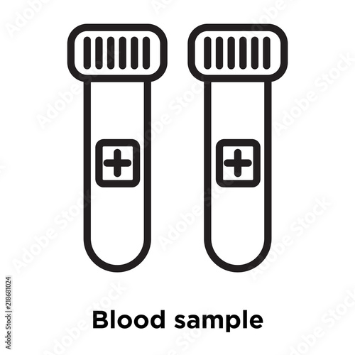 blood sample icons isolated on white background. Modern and editable blood sample icon. Simple icon vector illustration.