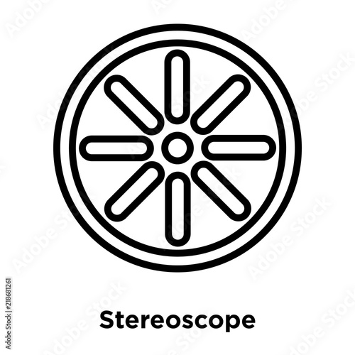 stereoscope icon isolated on white background. Modern and editable stereoscope icon. Simple icons vector illustration.