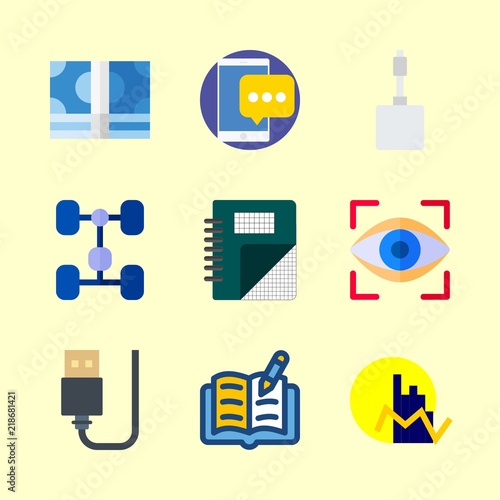 9 business icons set