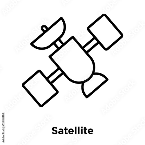 satellite icon isolated on white background. Modern and editable satellite icon. Simple icons vector illustration.