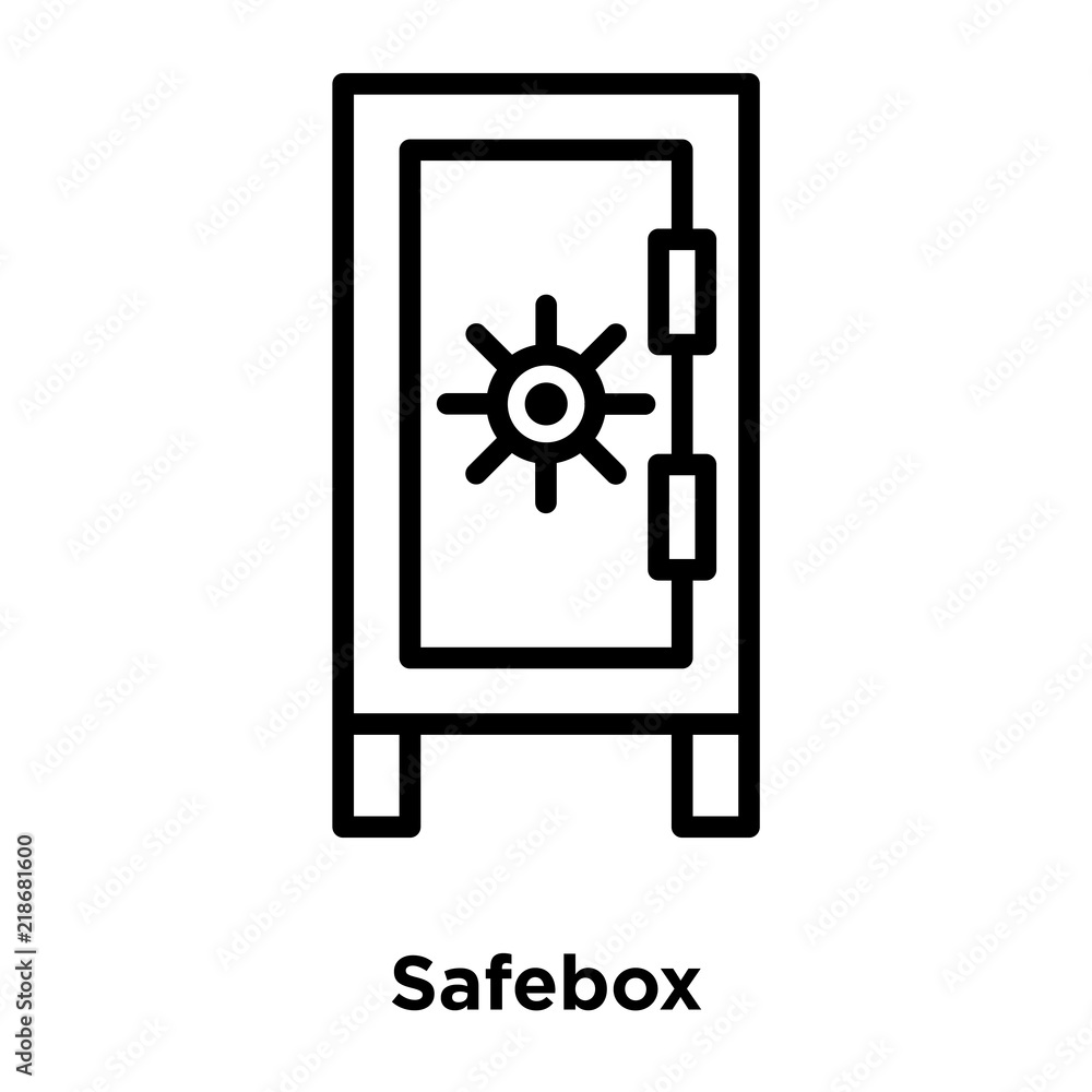 safebox icons isolated on white background. Modern and editable safebox icon. Simple icon vector illustration. safebox icons isolated on white background. Modern and editable safebox icon. Simple icon vector illustration.