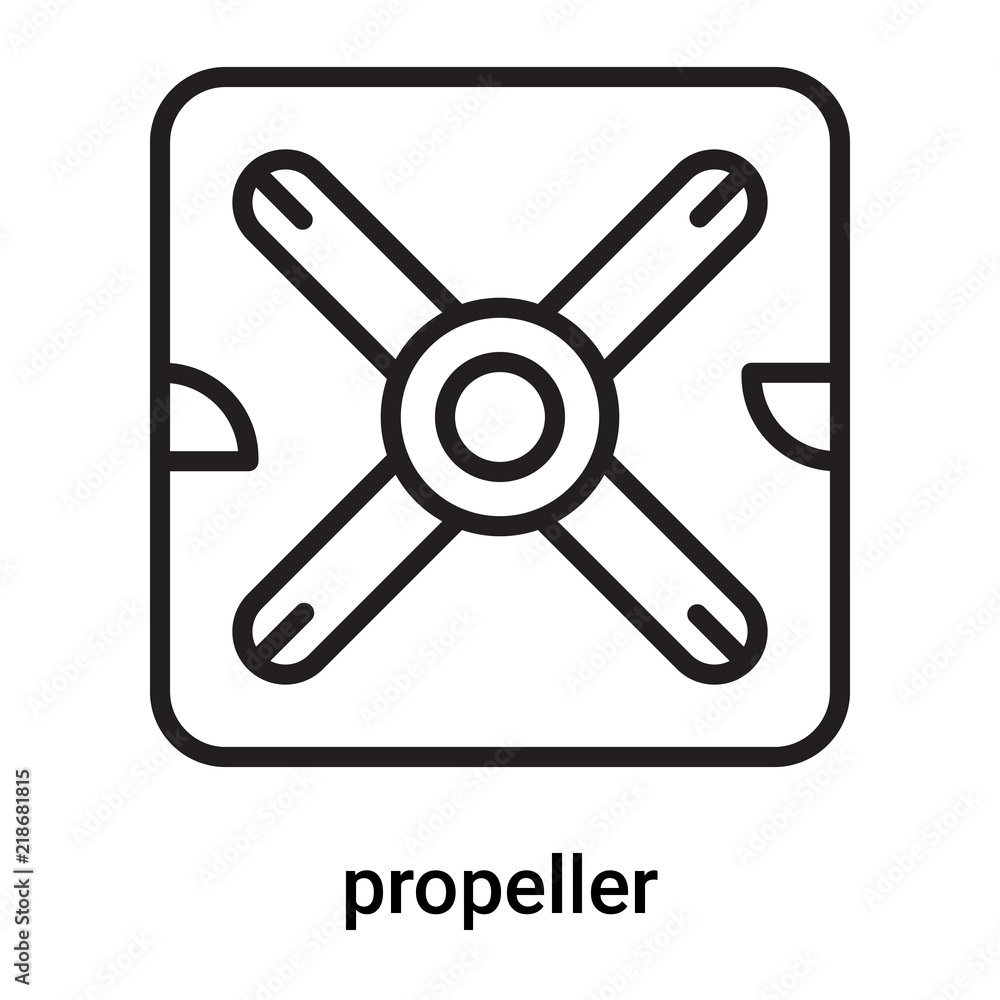 propeller icon vector isolated on white background, propeller sign , line or linear symbol and sign design in outline style propeller icon vector isolated on white background, propeller sign , line or linear symbol and sign design in outline style