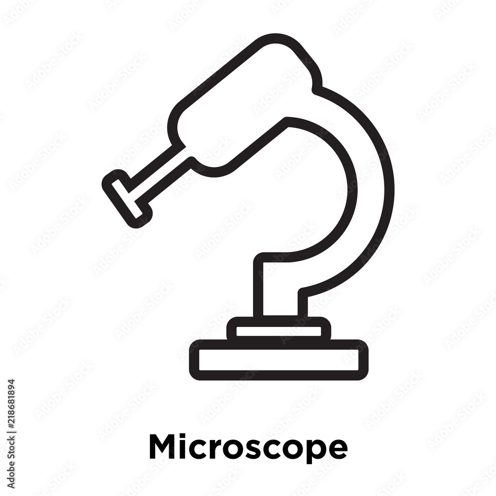Microscope icon vector isolated on white background, Microscope sign Microscope icon vector isolated on white background, Microscope sign