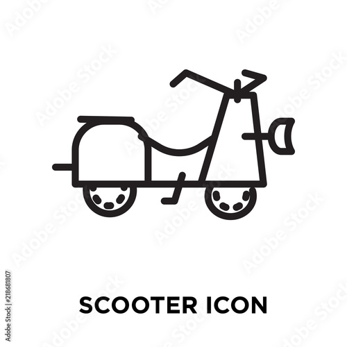 scooter icon on white background. Modern icons vector illustration. Trendy scooter icons