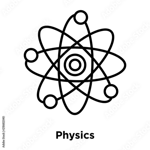 physics icon isolated on white background. Simple and editable physics icons. Modern icon vector illustration.