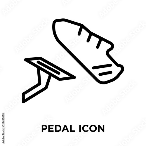 pedal icon on white background. Modern icons vector illustration. Trendy pedal icons