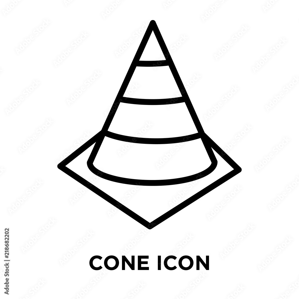 cone icon on white background. Modern icons vector illustration. Trendy cone icons