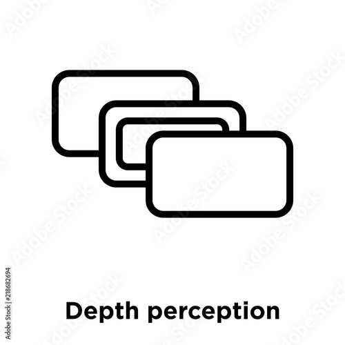 depth perception icon isolated on white background. Modern and editable depth perception icon. Simple icons vector illustration.