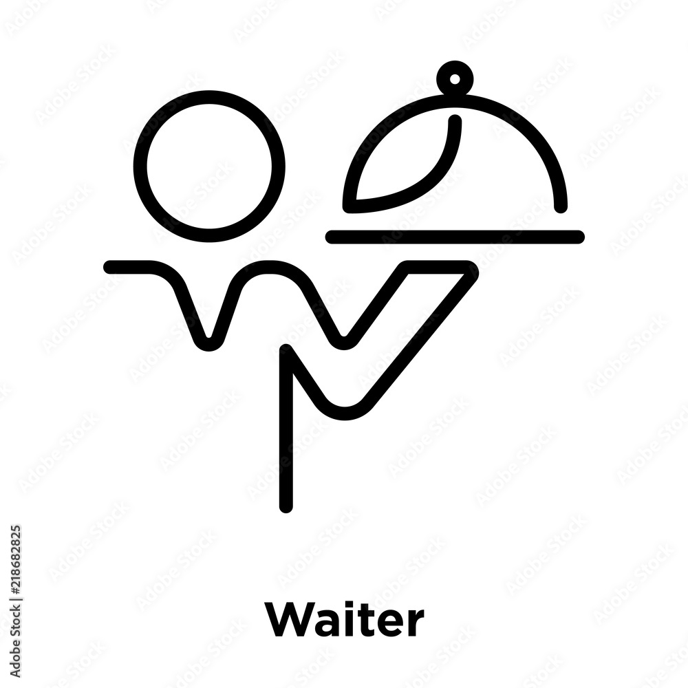 waiter icons isolated on white background. Modern and editable waiter icon. Simple icon vector illustration. waiter icons isolated on white background. Modern and editable waiter icon. Simple icon vector illustration.