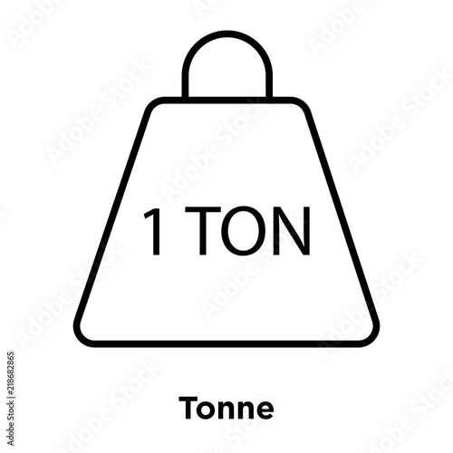 tonne icon isolated on white background. Simple and editable tonne icons. Modern icon vector illustration.