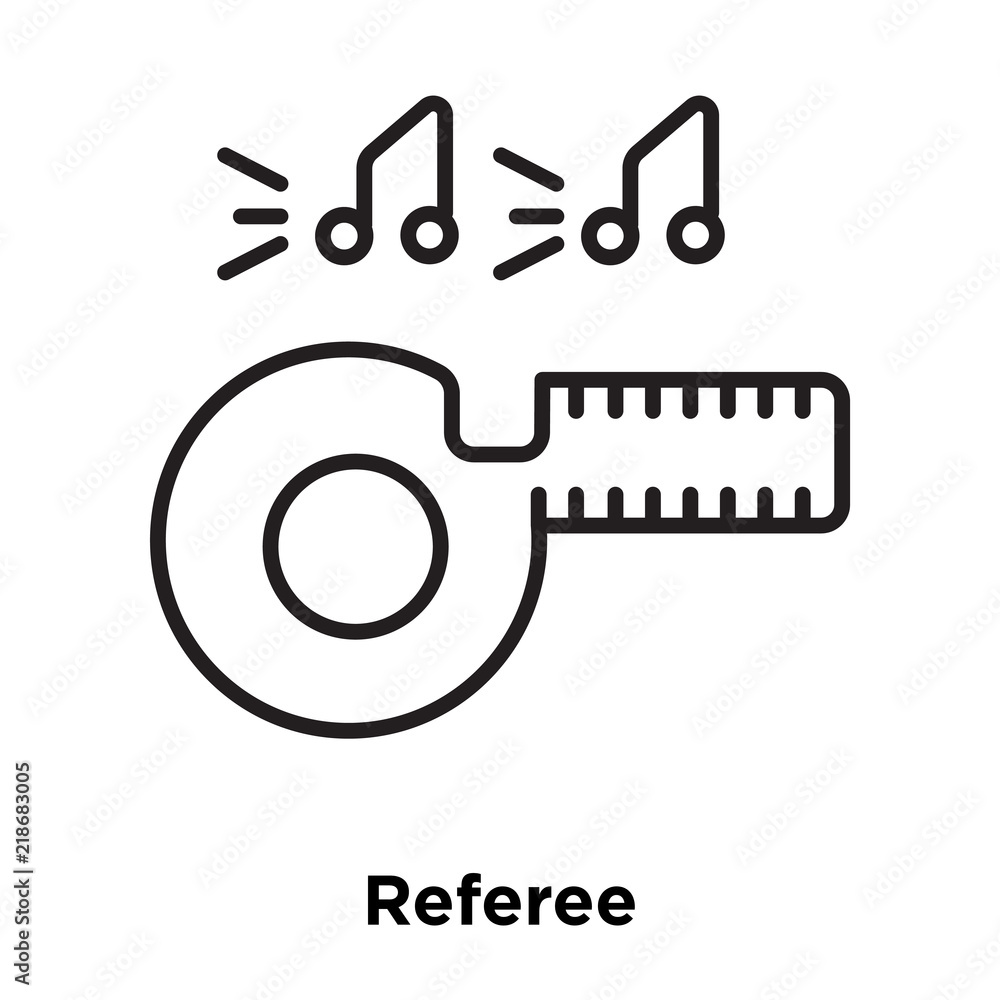referee icon isolated on white background. Simple and editable referee icons. Modern icon vector illustration. referee icon isolated on white background. Simple and editable referee icons. Modern icon vector illustration.