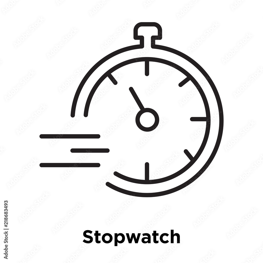 stopwatch icon isolated on white background. Simple and editable stopwatch icons. Modern icon vector illustration. stopwatch icon isolated on white background. Simple and editable stopwatch icons. Modern icon vector illustration.