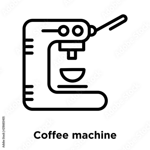 coffee machine icons isolated on white background. Modern and editable coffee machine icon. Simple icon vector illustration.
