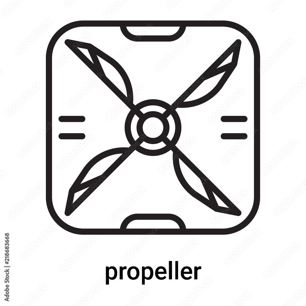 propeller icon vector isolated on white background, propeller sign , line or linear symbol and sign design in outline style propeller icon vector isolated on white background, propeller sign , line or linear symbol and sign design in outline style