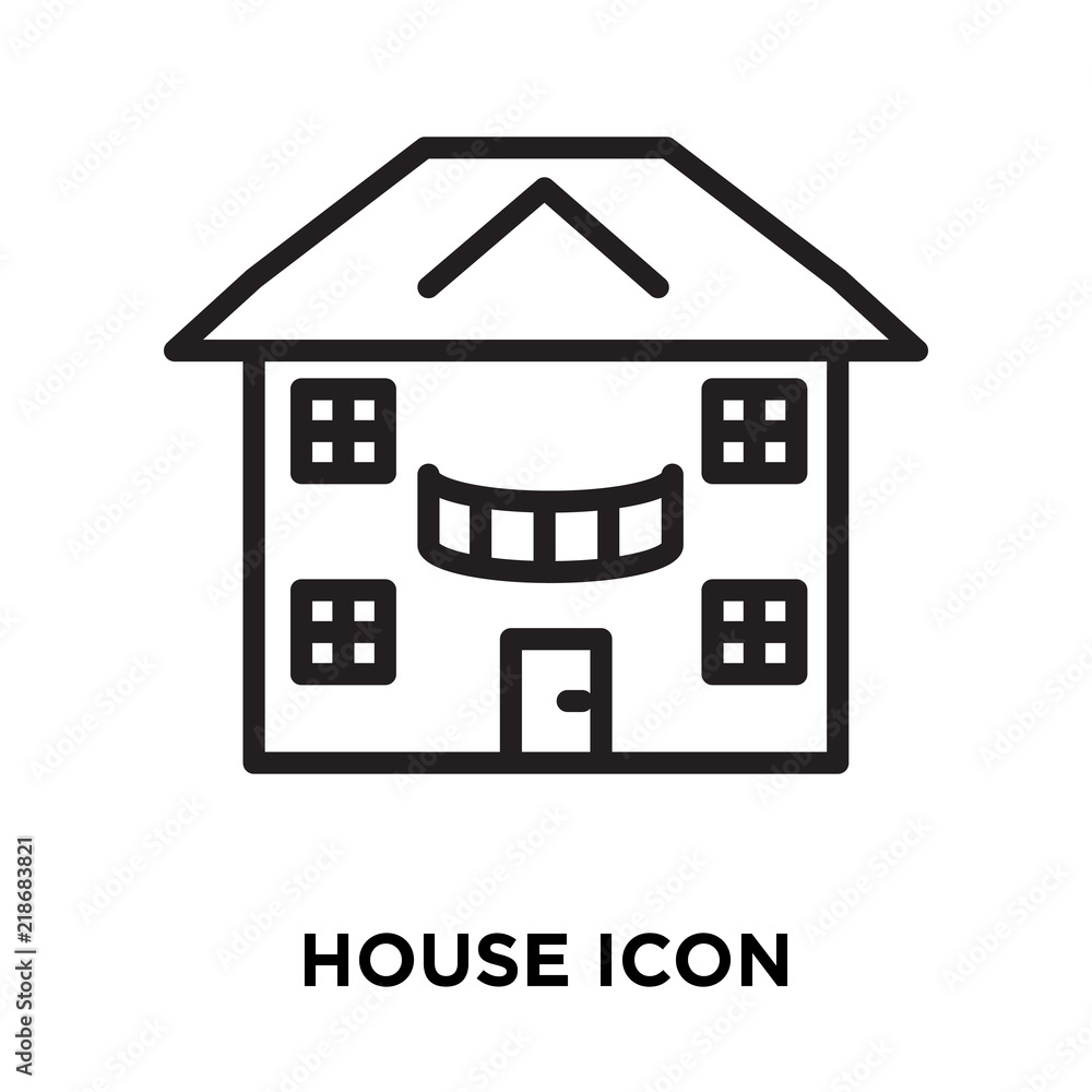 house icon on white background. Modern icons vector illustration. Trendy house icons house icon on white background. Modern icons vector illustration. Trendy house icons
