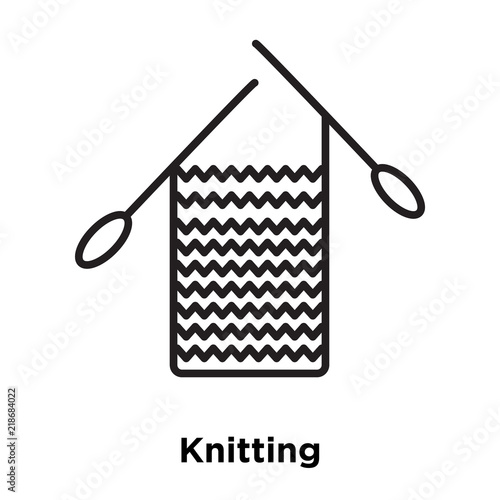 knitting icon isolated on white background. Simple and editable knitting icons. Modern icon vector illustration.