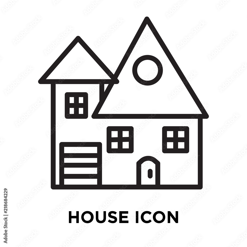 house icon on white background. Modern icons vector illustration. Trendy house icons house icon on white background. Modern icons vector illustration. Trendy house icons