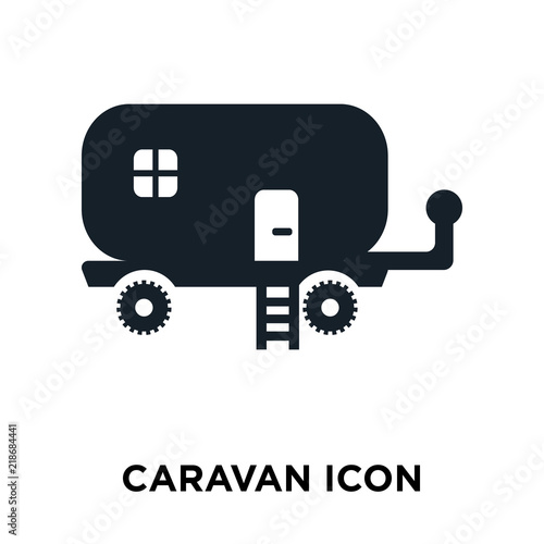caravan icon on white background. Modern icons vector illustration. Trendy caravan icons