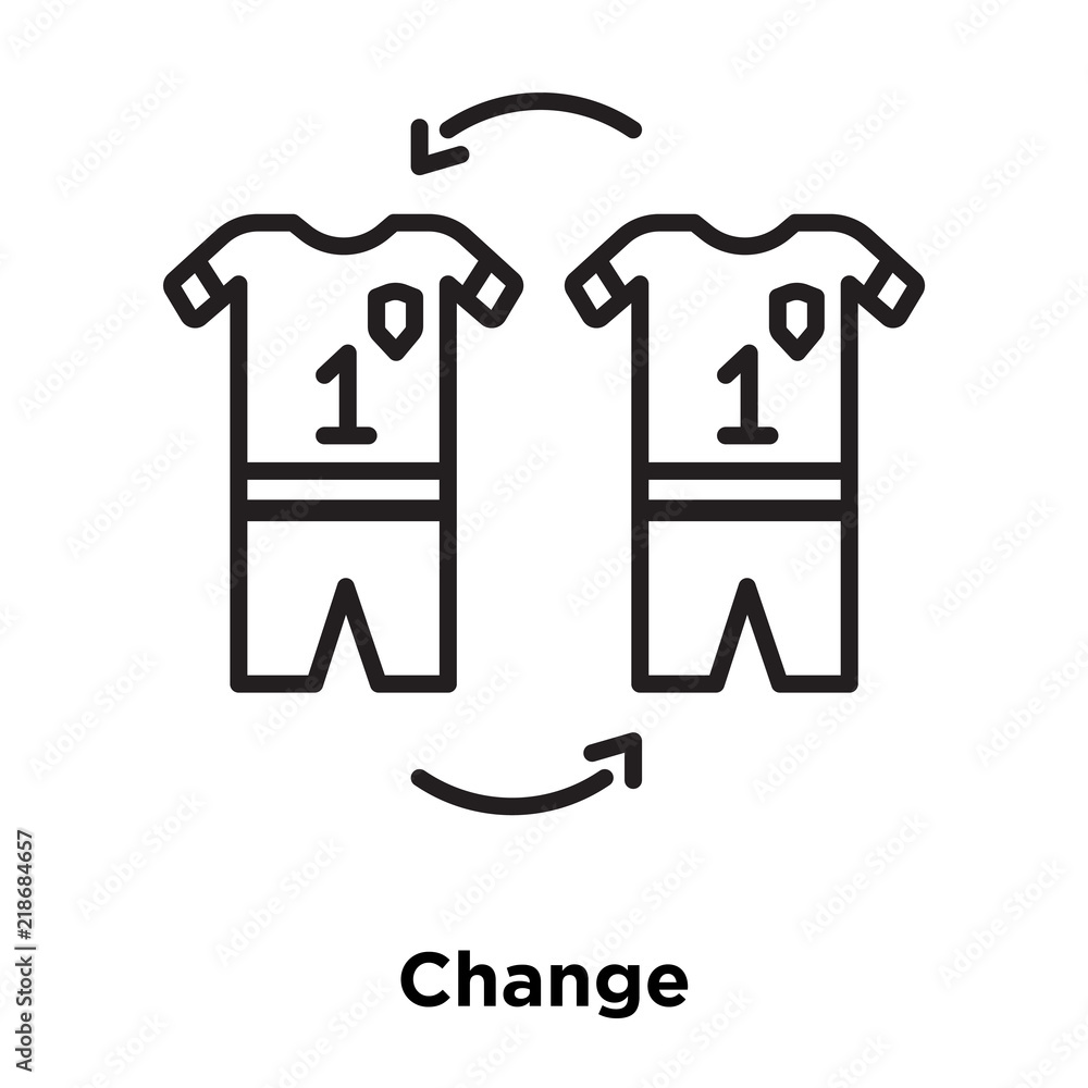 change icon isolated on white background. Simple and editable change icons. Modern icon vector illustration. change icon isolated on white background. Simple and editable change icons. Modern icon vector illustration.