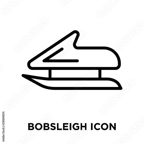 bobsleigh icon on white background. Modern icons vector illustration. Trendy bobsleigh icons