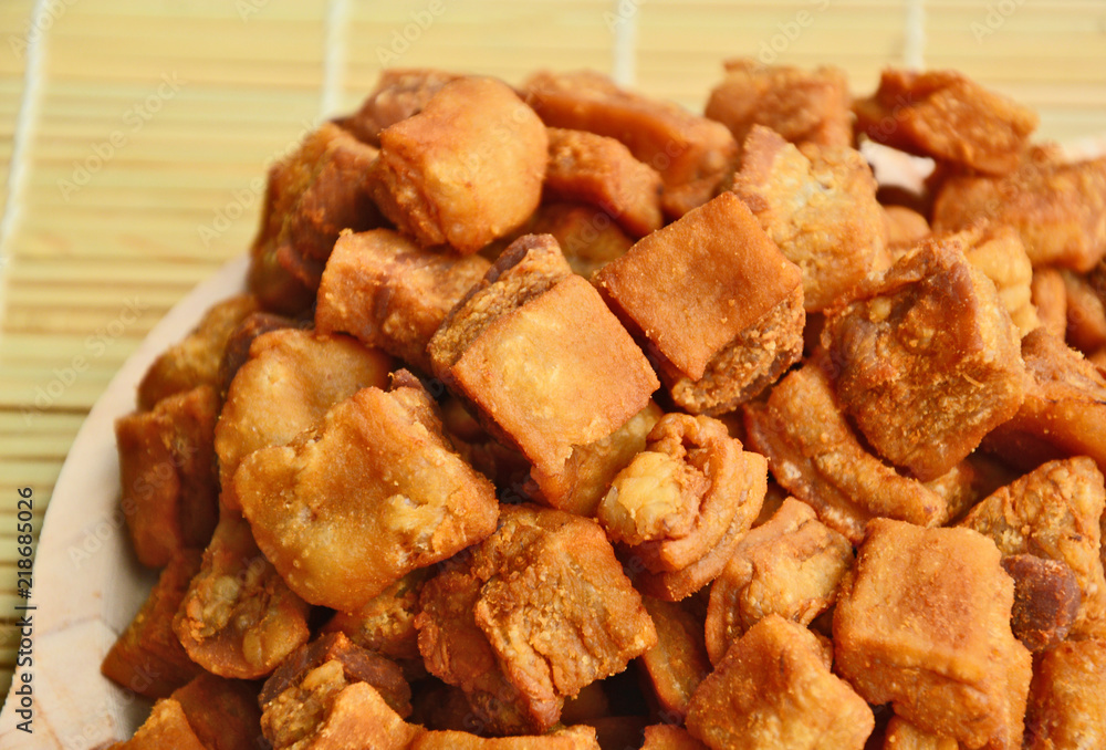 Pork Crackling from lard Pork Crackling from lard