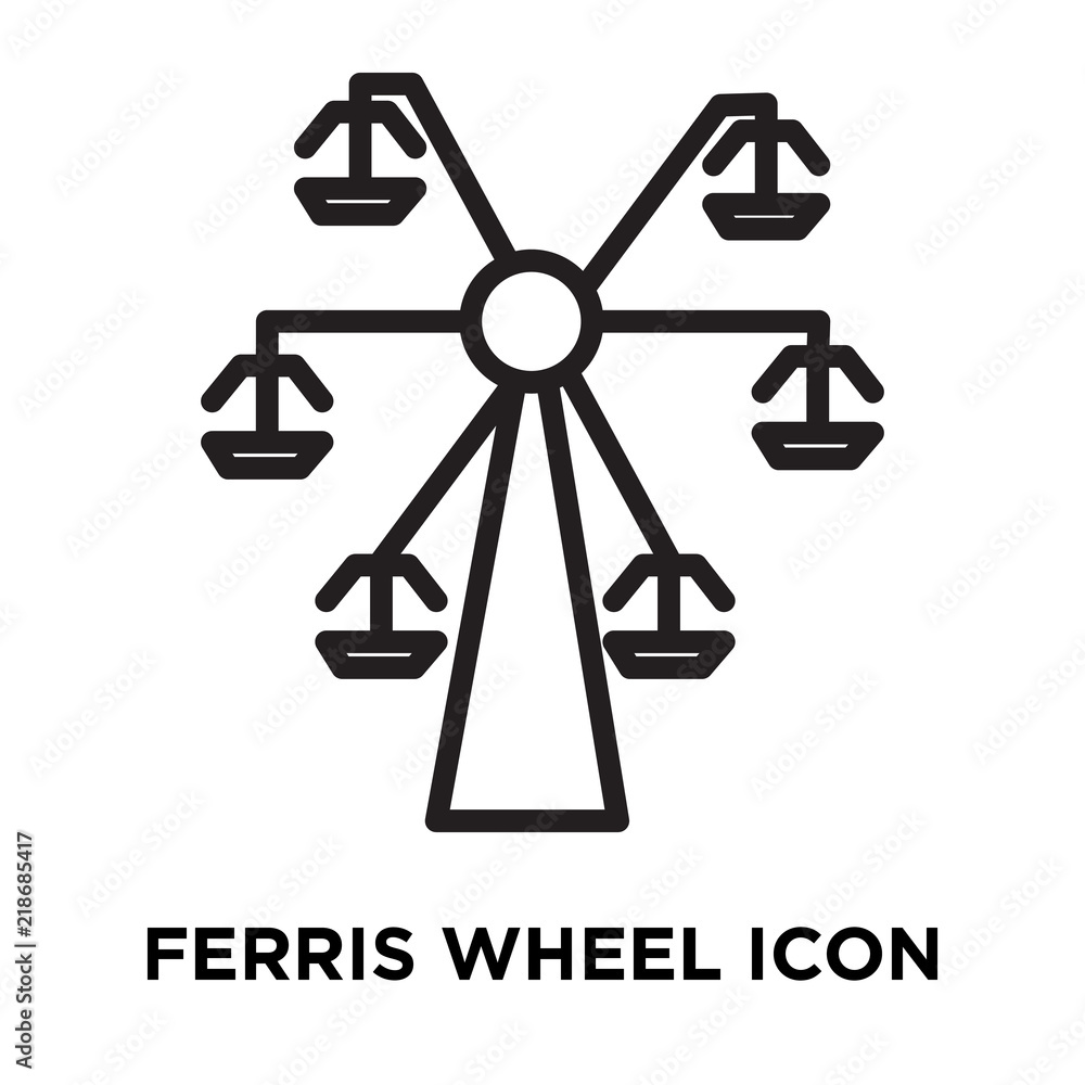 ferris wheel icon on white background. Modern icons vector illustration. Trendy ferris wheel icons ferris wheel icon on white background. Modern icons vector illustration. Trendy ferris wheel icons