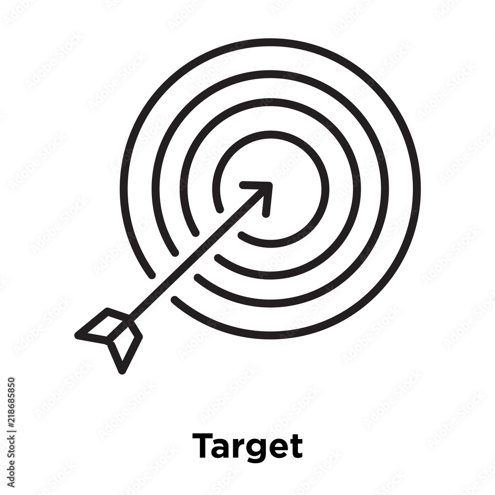 target icon isolated on white background. Simple and editable target icons. Modern icon vector illustration. target icon isolated on white background. Simple and editable target icons. Modern icon vector illustration.