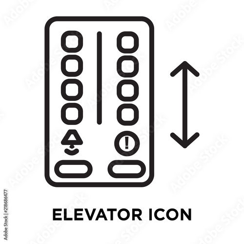 elevator icon on white background. Modern icons vector illustration. Trendy elevator icons