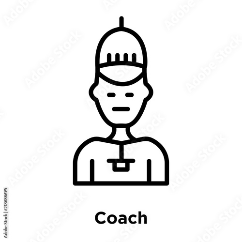 coach icon isolated on white background. Modern and editable coach icon. Simple icons vector illustration.