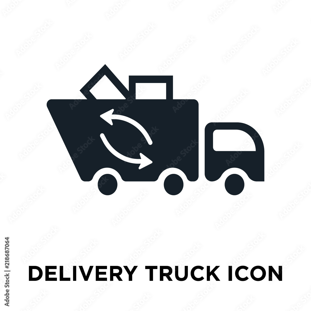 delivery truck icon on white background. Modern icons vector illustration. Trendy delivery truck icons delivery truck icon on white background. Modern icons vector illustration. Trendy delivery truck icons