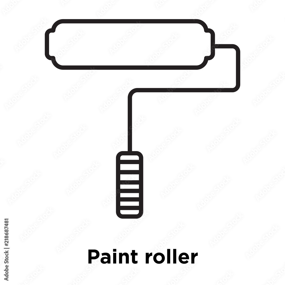 paint roller icon isolated on white background. Simple and editable paint roller icons. Modern icon vector illustration. paint roller icon isolated on white background. Simple and editable paint roller icons. Modern icon vector illustration.
