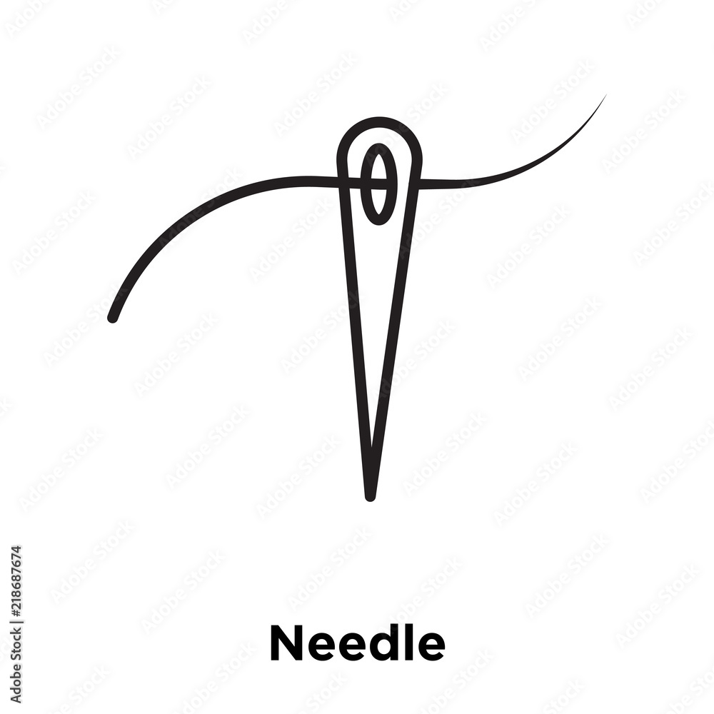 needle icon isolated on white background. Simple and editable needle icons. Modern icon vector illustration. needle icon isolated on white background. Simple and editable needle icons. Modern icon vector illustration.
