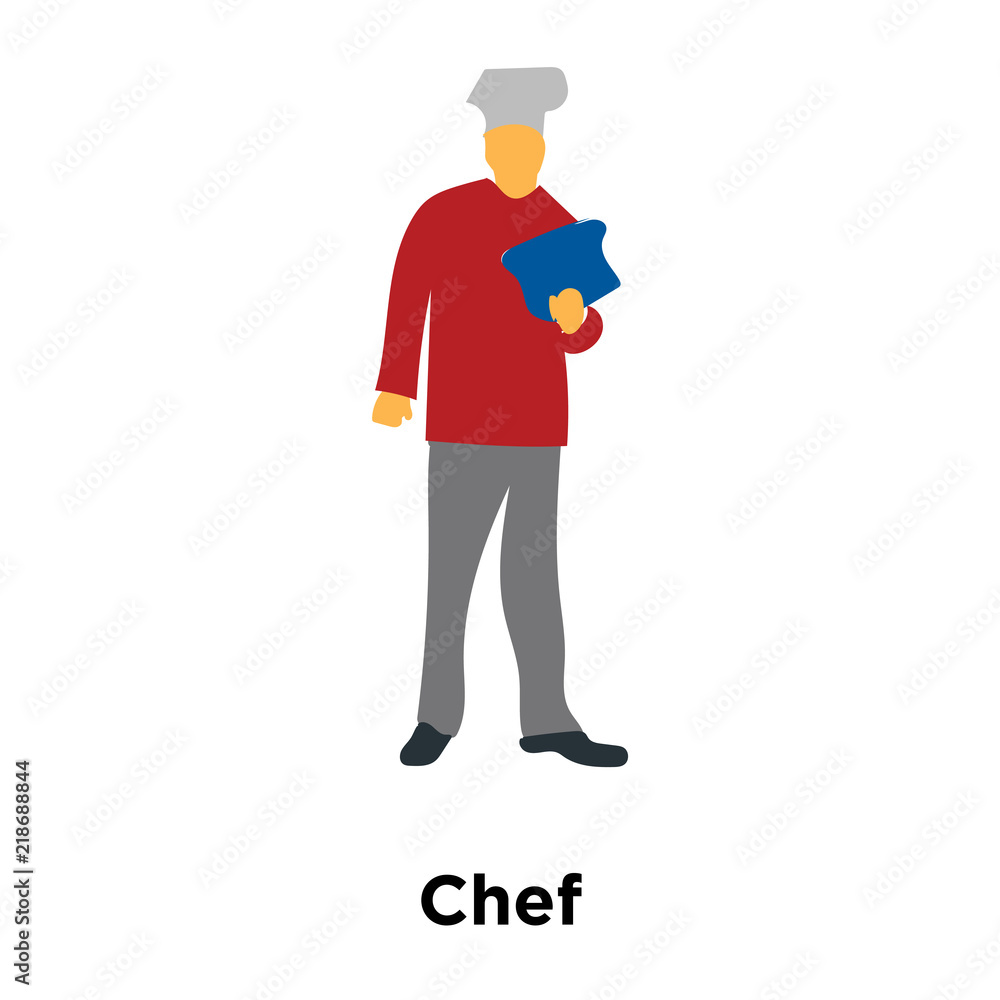 chef icon isolated on white background. Simple and editable chef icons. Modern icon vector illustration.