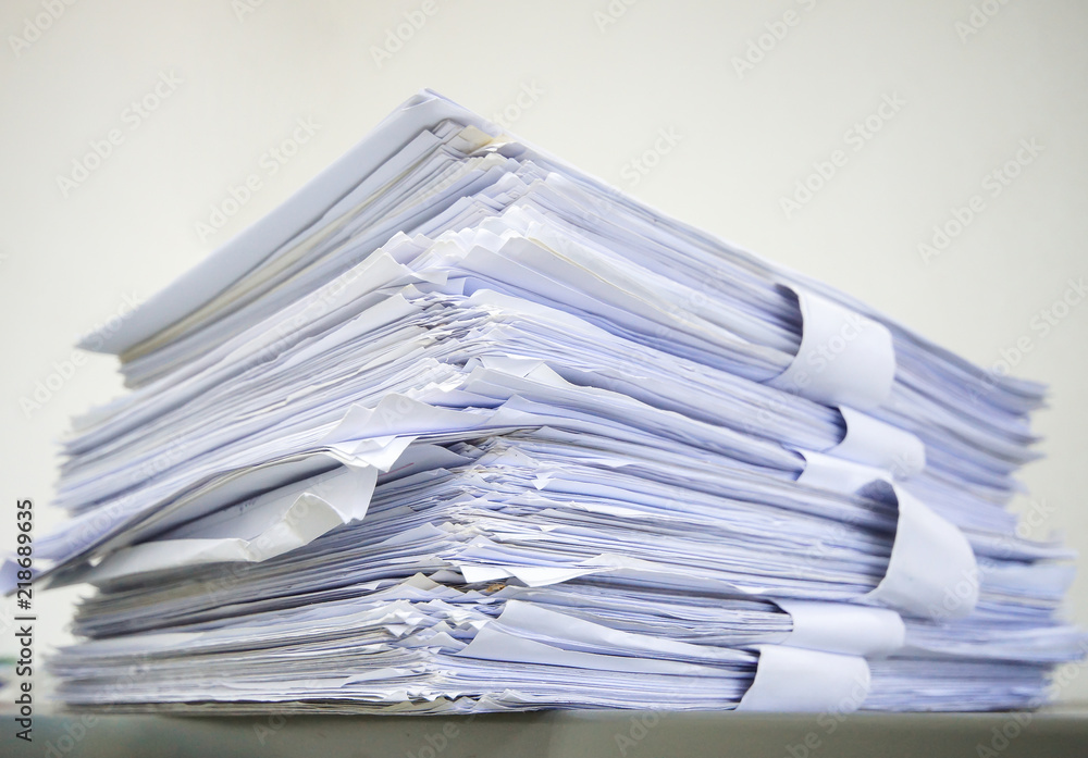 Pile of paper in old - Paper work concept Pile of paper in old - Paper work concept